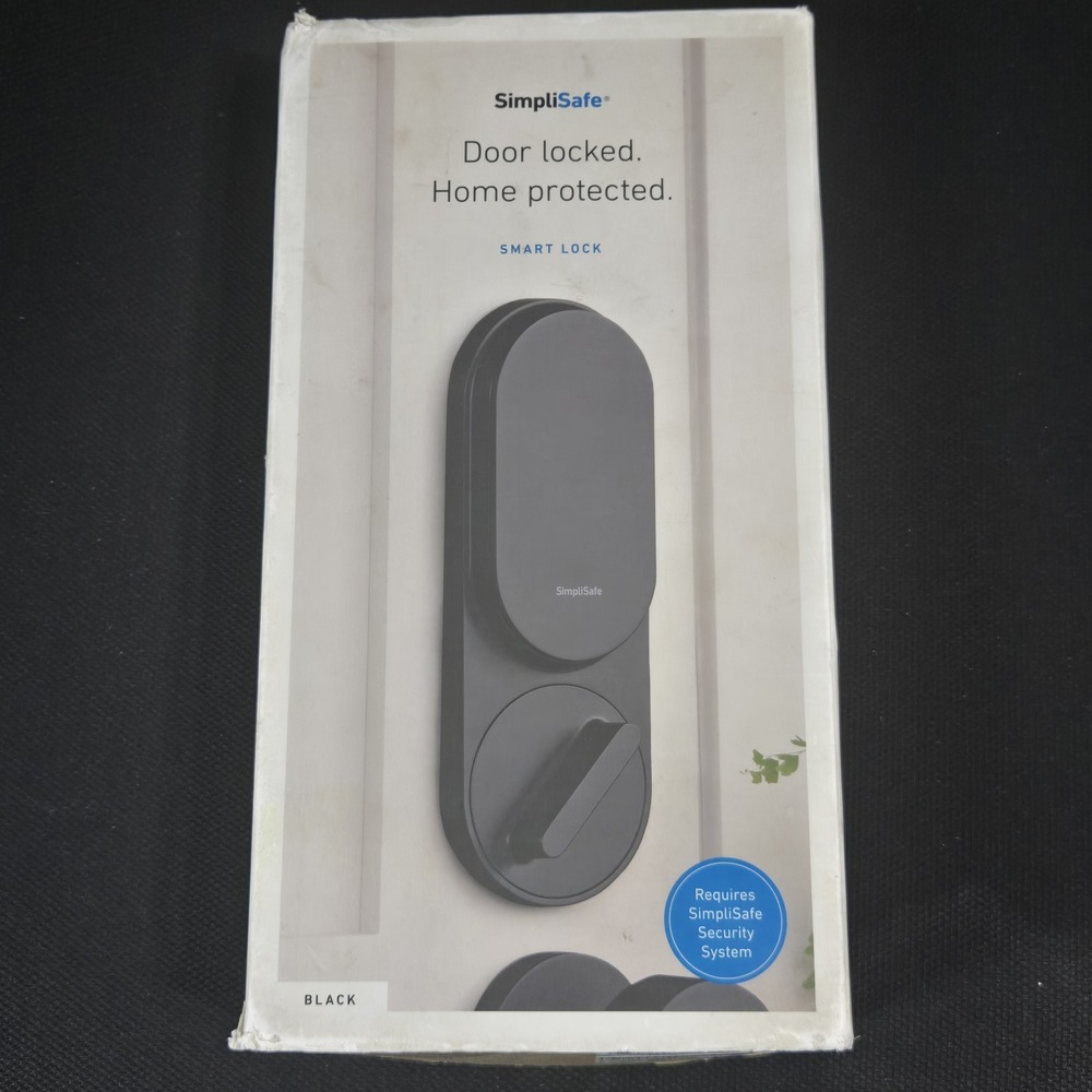 Simplisafe Smart Lock Black Keyless Entry Deadbolt and Keypad NEW NIB